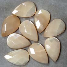 16X25MM FACETED PEAR CABOCHON MOP NATURAL(6 PCS/BAG)